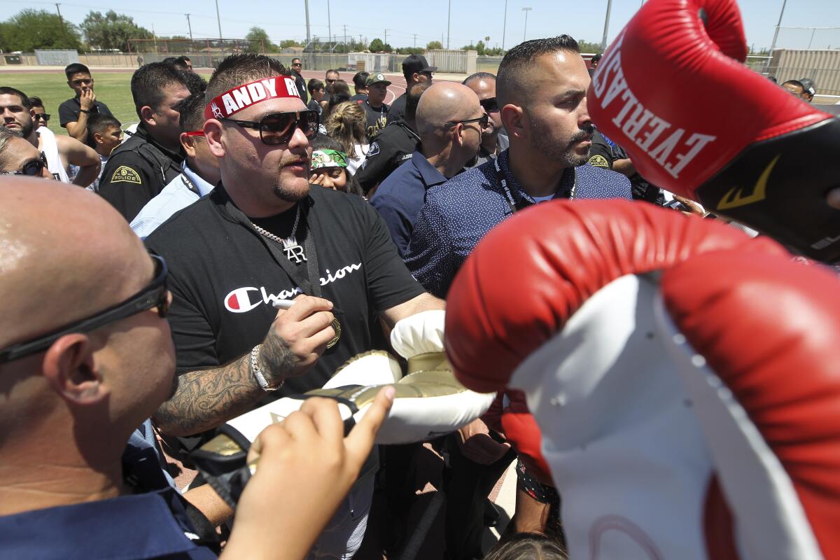 Boxer Andy Ruiz Jr.'s girlfriend accuses him of rape, other abuse